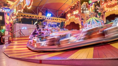 Funfair spinny wheel