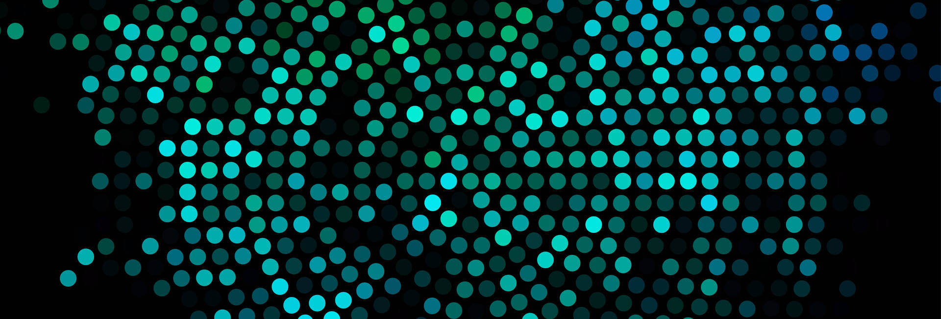 Green numeric dots dark baground