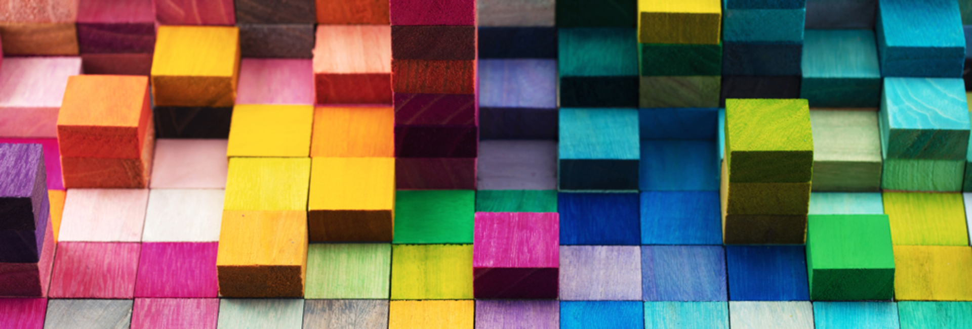 Modules muticolored cubes